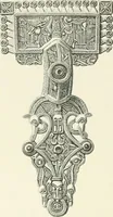 An illustration from Die altgermanische Thierornamentik : typologische Studie über germanische Metallgegenstände aus dem IV. bis IX. Jahrhundert, nebst einer Studie über irische Ornamentik (1904)
