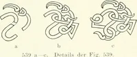 An illustration from Die altgermanische Thierornamentik : typologische Studie über germanische Metallgegenstände aus dem IV. bis IX. Jahrhundert, nebst einer Studie über irische Ornamentik (1904)