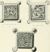 An illustration from Die altgermanische Thierornamentik : typologische Studie über germanische Metallgegenstände aus dem IV. bis IX. Jahrhundert, nebst einer Studie über irische Ornamentik (1904)