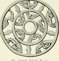 An illustration from Die altgermanische Thierornamentik : typologische Studie über germanische Metallgegenstände aus dem IV. bis IX. Jahrhundert, nebst einer Studie über irische Ornamentik (1904)