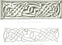 Picture 284 of 382 from Die altgermanische Thierornamentik : typologische Studie über germanische Metallgegenstände aus dem IV. bis IX. Jahrhundert, nebst einer Studie über irische Ornamentik (1904), leaf 276