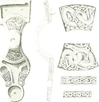 Picture 289 of 382 from Die altgermanische Thierornamentik : typologische Studie über germanische Metallgegenstände aus dem IV. bis IX. Jahrhundert, nebst einer Studie über irische Ornamentik (1904), leaf 282