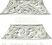 Picture 291 of 382 from Die altgermanische Thierornamentik : typologische Studie über germanische Metallgegenstände aus dem IV. bis IX. Jahrhundert, nebst einer Studie über irische Ornamentik (1904), leaf 284