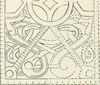 An illustration from Die altgermanische Thierornamentik : typologische Studie über germanische Metallgegenstände aus dem IV. bis IX. Jahrhundert, nebst einer Studie über irische Ornamentik (1904)