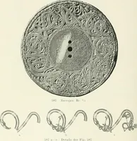 An illustration from Die altgermanische Thierornamentik : typologische Studie über germanische Metallgegenstände aus dem IV. bis IX. Jahrhundert, nebst einer Studie über irische Ornamentik (1904)
