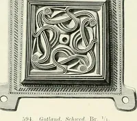 Picture 299 of 382 from Die altgermanische Thierornamentik : typologische Studie über germanische Metallgegenstände aus dem IV. bis IX. Jahrhundert, nebst einer Studie über irische Ornamentik (1904), leaf 291