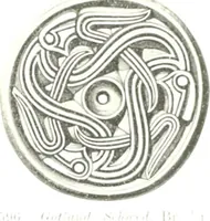 An illustration from Die altgermanische Thierornamentik : typologische Studie über germanische Metallgegenstände aus dem IV. bis IX. Jahrhundert, nebst einer Studie über irische Ornamentik (1904)