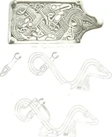 Picture 308 of 382 from Die altgermanische Thierornamentik : typologische Studie über germanische Metallgegenstände aus dem IV. bis IX. Jahrhundert, nebst einer Studie über irische Ornamentik (1904), leaf 296