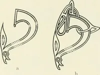 An illustration from Die altgermanische Thierornamentik : typologische Studie über germanische Metallgegenstände aus dem IV. bis IX. Jahrhundert, nebst einer Studie über irische Ornamentik (1904)