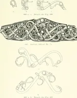 An illustration from Die altgermanische Thierornamentik : typologische Studie über germanische Metallgegenstände aus dem IV. bis IX. Jahrhundert, nebst einer Studie über irische Ornamentik (1904)
