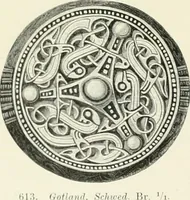 An illustration from Die altgermanische Thierornamentik : typologische Studie über germanische Metallgegenstände aus dem IV. bis IX. Jahrhundert, nebst einer Studie über irische Ornamentik (1904)