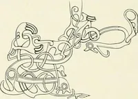 Picture 322 of 382 from Die altgermanische Thierornamentik : typologische Studie über germanische Metallgegenstände aus dem IV. bis IX. Jahrhundert, nebst einer Studie über irische Ornamentik (1904), leaf 309