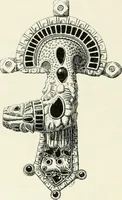 An illustration from Die altgermanische Thierornamentik : typologische Studie über germanische Metallgegenstände aus dem IV. bis IX. Jahrhundert, nebst einer Studie über irische Ornamentik (1904)