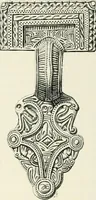 An illustration from Die altgermanische Thierornamentik : typologische Studie über germanische Metallgegenstände aus dem IV. bis IX. Jahrhundert, nebst einer Studie über irische Ornamentik (1904)
