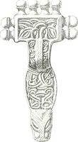 An illustration from Die altgermanische Thierornamentik : typologische Studie über germanische Metallgegenstände aus dem IV. bis IX. Jahrhundert, nebst einer Studie über irische Ornamentik (1904)
