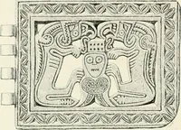 An illustration from Die altgermanische Thierornamentik : typologische Studie über germanische Metallgegenstände aus dem IV. bis IX. Jahrhundert, nebst einer Studie über irische Ornamentik (1904)