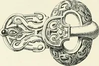 An illustration from Die altgermanische Thierornamentik : typologische Studie über germanische Metallgegenstände aus dem IV. bis IX. Jahrhundert, nebst einer Studie über irische Ornamentik (1904)