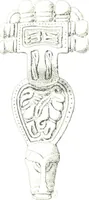 An illustration from Die altgermanische Thierornamentik : typologische Studie über germanische Metallgegenstände aus dem IV. bis IX. Jahrhundert, nebst einer Studie über irische Ornamentik (1904)