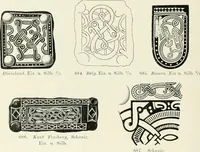 Picture 358 of 382 from Die altgermanische Thierornamentik : typologische Studie über germanische Metallgegenstände aus dem IV. bis IX. Jahrhundert, nebst einer Studie über irische Ornamentik (1904), leaf 339
