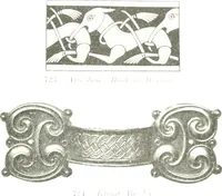 Picture 376 of 382 from Die altgermanische Thierornamentik : typologische Studie über germanische Metallgegenstände aus dem IV. bis IX. Jahrhundert, nebst einer Studie über irische Ornamentik (1904), leaf 360