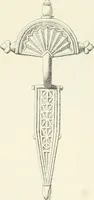 An illustration from Die altgermanische Thierornamentik : typologische Studie über germanische Metallgegenstände aus dem IV. bis IX. Jahrhundert, nebst einer Studie über irische Ornamentik (1904)