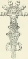 An illustration from Die altgermanische Thierornamentik : typologische Studie über germanische Metallgegenstände aus dem IV. bis IX. Jahrhundert, nebst einer Studie über irische Ornamentik (1904)