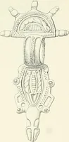 An illustration from Die altgermanische Thierornamentik : typologische Studie über germanische Metallgegenstände aus dem IV. bis IX. Jahrhundert, nebst einer Studie über irische Ornamentik (1904)