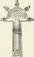 An illustration from Die altgermanische Thierornamentik : typologische Studie über germanische Metallgegenstände aus dem IV. bis IX. Jahrhundert, nebst einer Studie über irische Ornamentik (1904)