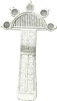 An illustration from Die altgermanische Thierornamentik : typologische Studie über germanische Metallgegenstände aus dem IV. bis IX. Jahrhundert, nebst einer Studie über irische Ornamentik (1904)