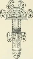 An illustration from Die altgermanische Thierornamentik : typologische Studie über germanische Metallgegenstände aus dem IV. bis IX. Jahrhundert, nebst einer Studie über irische Ornamentik (1904)