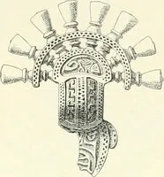 An illustration from Die altgermanische Thierornamentik : typologische Studie über germanische Metallgegenstände aus dem IV. bis IX. Jahrhundert, nebst einer Studie über irische Ornamentik (1904)