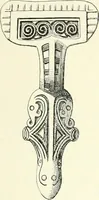 An illustration from Die altgermanische Thierornamentik : typologische Studie über germanische Metallgegenstände aus dem IV. bis IX. Jahrhundert, nebst einer Studie über irische Ornamentik (1904)