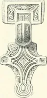 An illustration from Die altgermanische Thierornamentik : typologische Studie über germanische Metallgegenstände aus dem IV. bis IX. Jahrhundert, nebst einer Studie über irische Ornamentik (1904)
