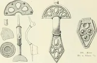 Picture 58 of 382 from Die altgermanische Thierornamentik : typologische Studie über germanische Metallgegenstände aus dem IV. bis IX. Jahrhundert, nebst einer Studie über irische Ornamentik (1904), leaf 65