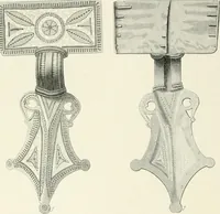 An illustration from Die altgermanische Thierornamentik : typologische Studie über germanische Metallgegenstände aus dem IV. bis IX. Jahrhundert, nebst einer Studie über irische Ornamentik (1904)
