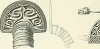 Picture 66 of 382 from Die altgermanische Thierornamentik : typologische Studie über germanische Metallgegenstände aus dem IV. bis IX. Jahrhundert, nebst einer Studie über irische Ornamentik (1904), leaf 71
