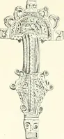 An illustration from Die altgermanische Thierornamentik : typologische Studie über germanische Metallgegenstände aus dem IV. bis IX. Jahrhundert, nebst einer Studie über irische Ornamentik (1904)