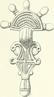 An illustration from Die altgermanische Thierornamentik : typologische Studie über germanische Metallgegenstände aus dem IV. bis IX. Jahrhundert, nebst einer Studie über irische Ornamentik (1904)