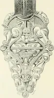 An illustration from Die altgermanische Thierornamentik : typologische Studie über germanische Metallgegenstände aus dem IV. bis IX. Jahrhundert, nebst einer Studie über irische Ornamentik (1904)