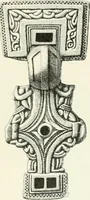 An illustration from Die altgermanische Thierornamentik : typologische Studie über germanische Metallgegenstände aus dem IV. bis IX. Jahrhundert, nebst einer Studie über irische Ornamentik (1904)