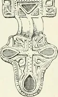 An illustration from Die altgermanische Thierornamentik : typologische Studie über germanische Metallgegenstände aus dem IV. bis IX. Jahrhundert, nebst einer Studie über irische Ornamentik (1904)