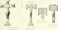 An illustration from Die altgermanische Thierornamentik : typologische Studie über germanische Metallgegenstände aus dem IV. bis IX. Jahrhundert, nebst einer Studie über irische Ornamentik (1904)