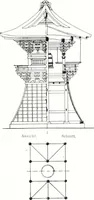 An illustration from Die Architektur der Kultbauten Japans (1907)
