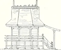 An illustration from Die Architektur der Kultbauten Japans (1907)