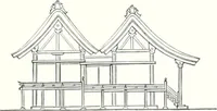 An illustration from Die Architektur der Kultbauten Japans (1907)
