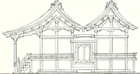 An illustration from Die Architektur der Kultbauten Japans (1907)