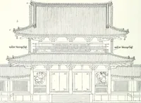 An illustration from Die Architektur der Kultbauten Japans (1907)