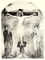 An illustration from Die ausdrucksbewegung des schmerzens in der christlichen kunst bis zum ausgang der renaissance (1921)