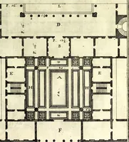 Picture 26 of 43 from Die Baumeisterin Pallas, oder, Der in Teutschland erstandene Palladius : das ist, des vortrefflich-italiänischen Baumeisters Andreae Palladii ziven Bücher von der Bau-Kunst ... : ins Teutsche nach dem Italiänischen übersetzet, mit nothwendigen additionibus und notis, auch dazu gehörigen Figuren erbaulich ausgerüstet, und zum erstenmal an den Tag gegeben (1698), leaf 231