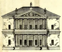 Picture 36 of 43 from Die Baumeisterin Pallas, oder, Der in Teutschland erstandene Palladius : das ist, des vortrefflich-italiänischen Baumeisters Andreae Palladii ziven Bücher von der Bau-Kunst ... : ins Teutsche nach dem Italiänischen übersetzet, mit nothwendigen additionibus und notis, auch dazu gehörigen Figuren erbaulich ausgerüstet, und zum erstenmal an den Tag gegeben (1698), leaf 295